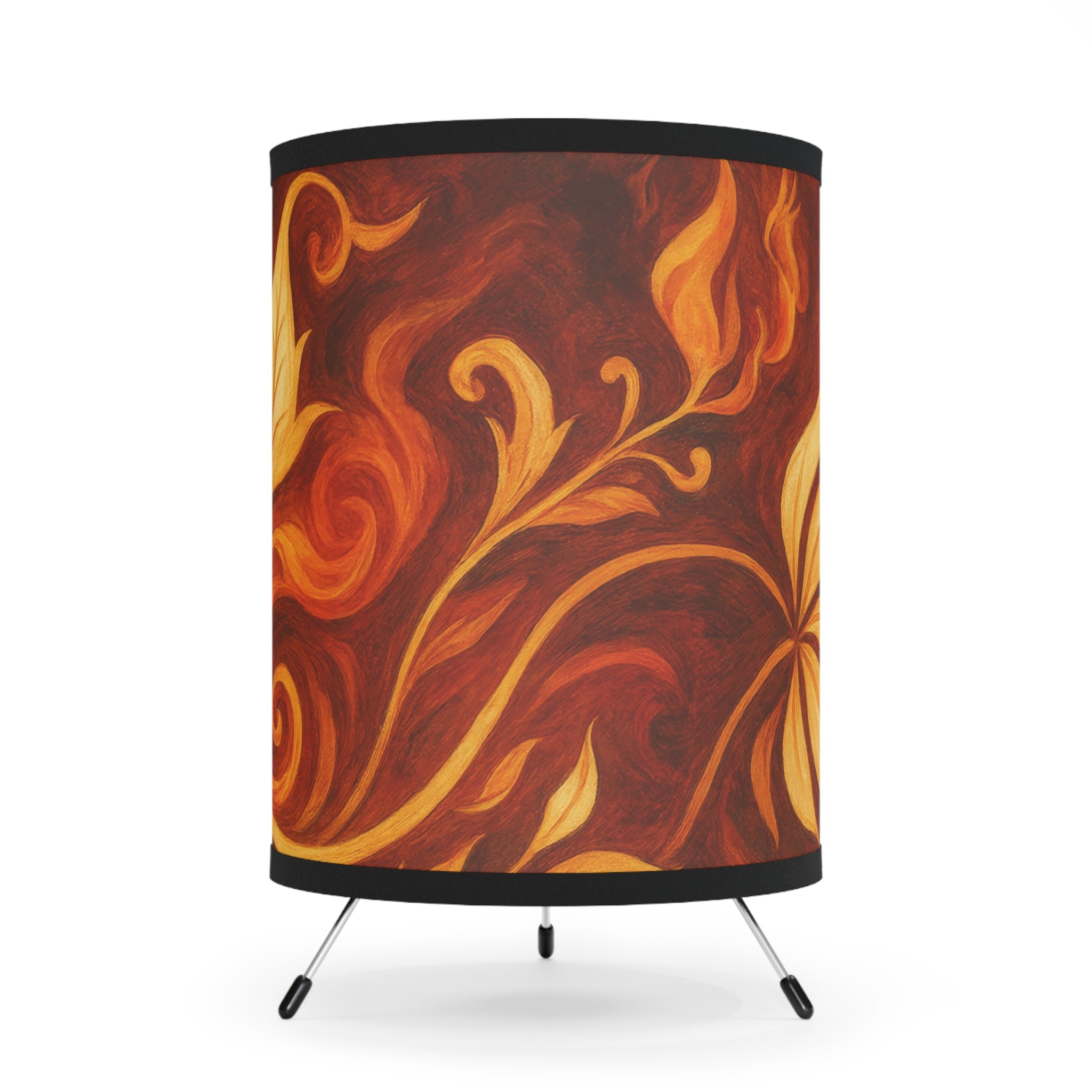 GeoGlow™ Table Lamp – modern abstract table lamp with minimalist tripod base
