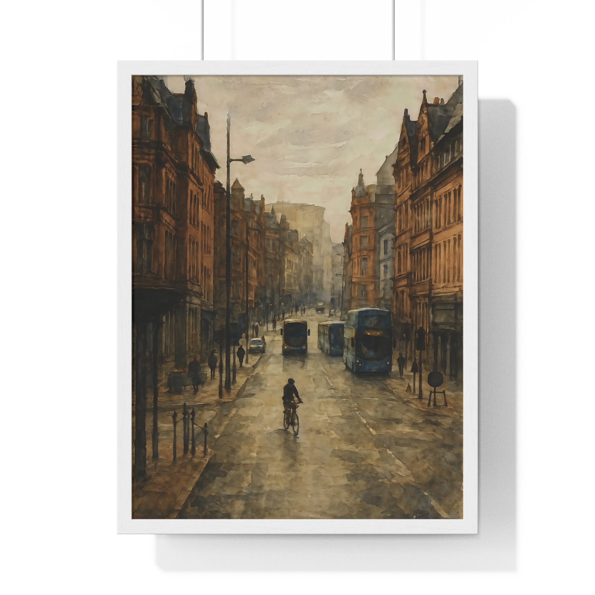 Misty Morning in Liverpool – Urban Watercolor Art Print