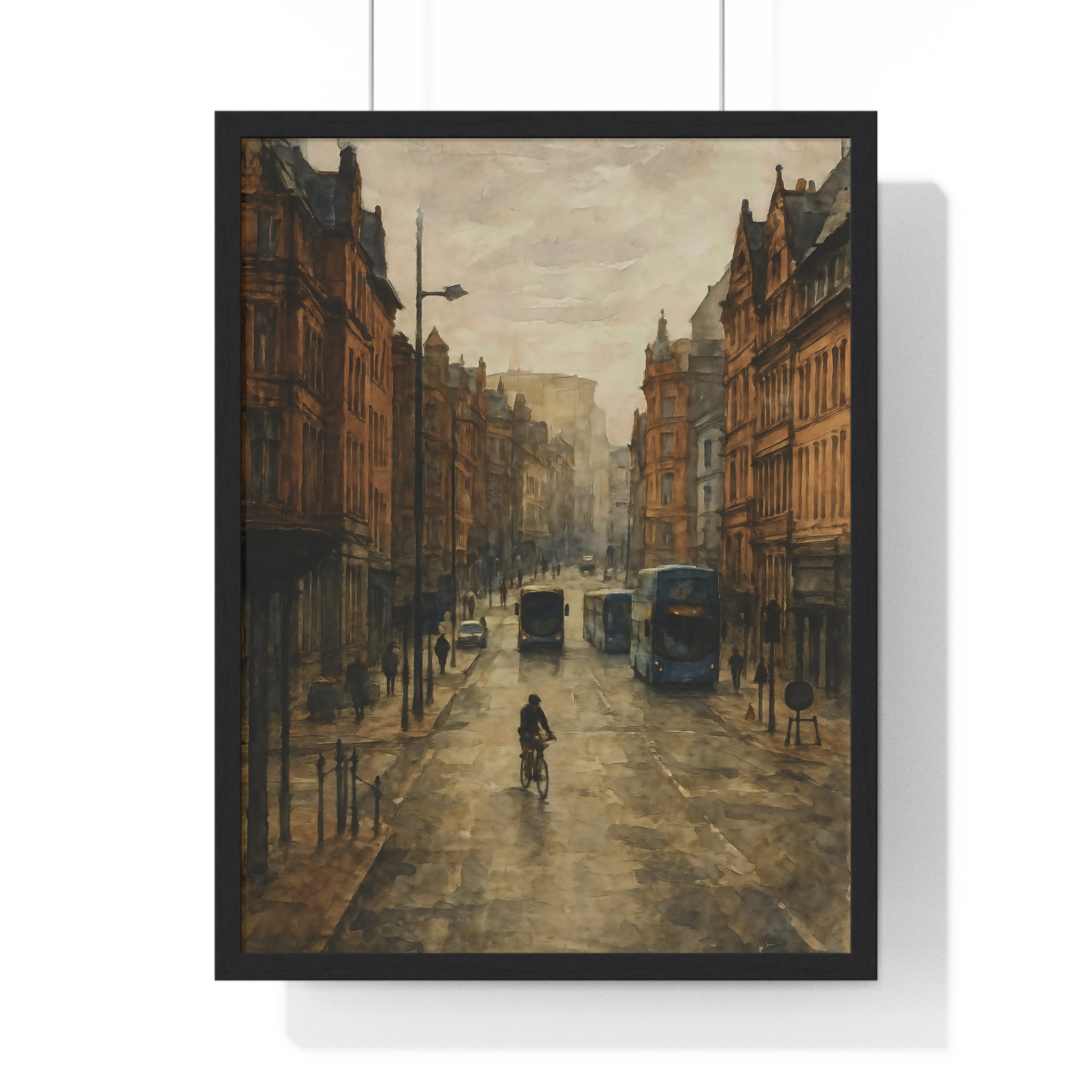 Misty Morning in Liverpool – Urban Watercolor Art Print