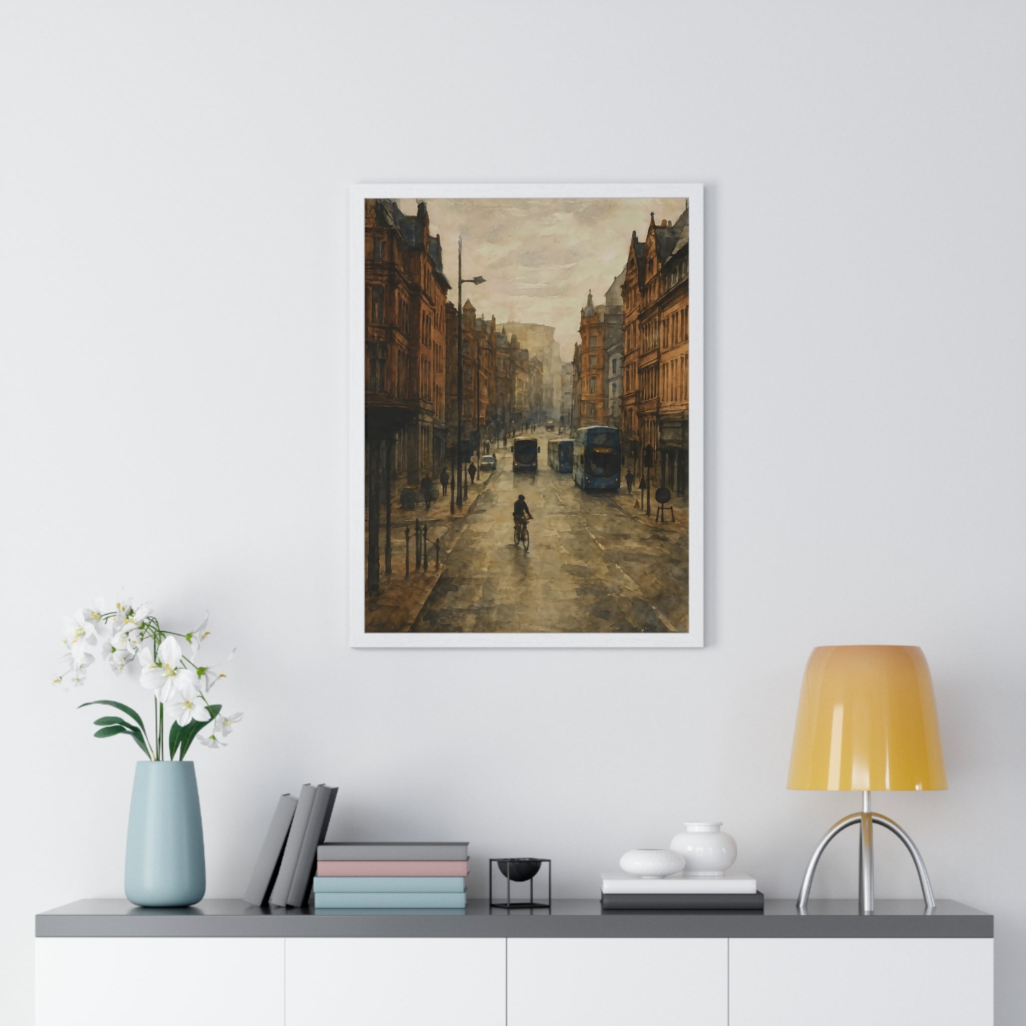 Misty Morning in Liverpool – Urban Watercolor Art Print
