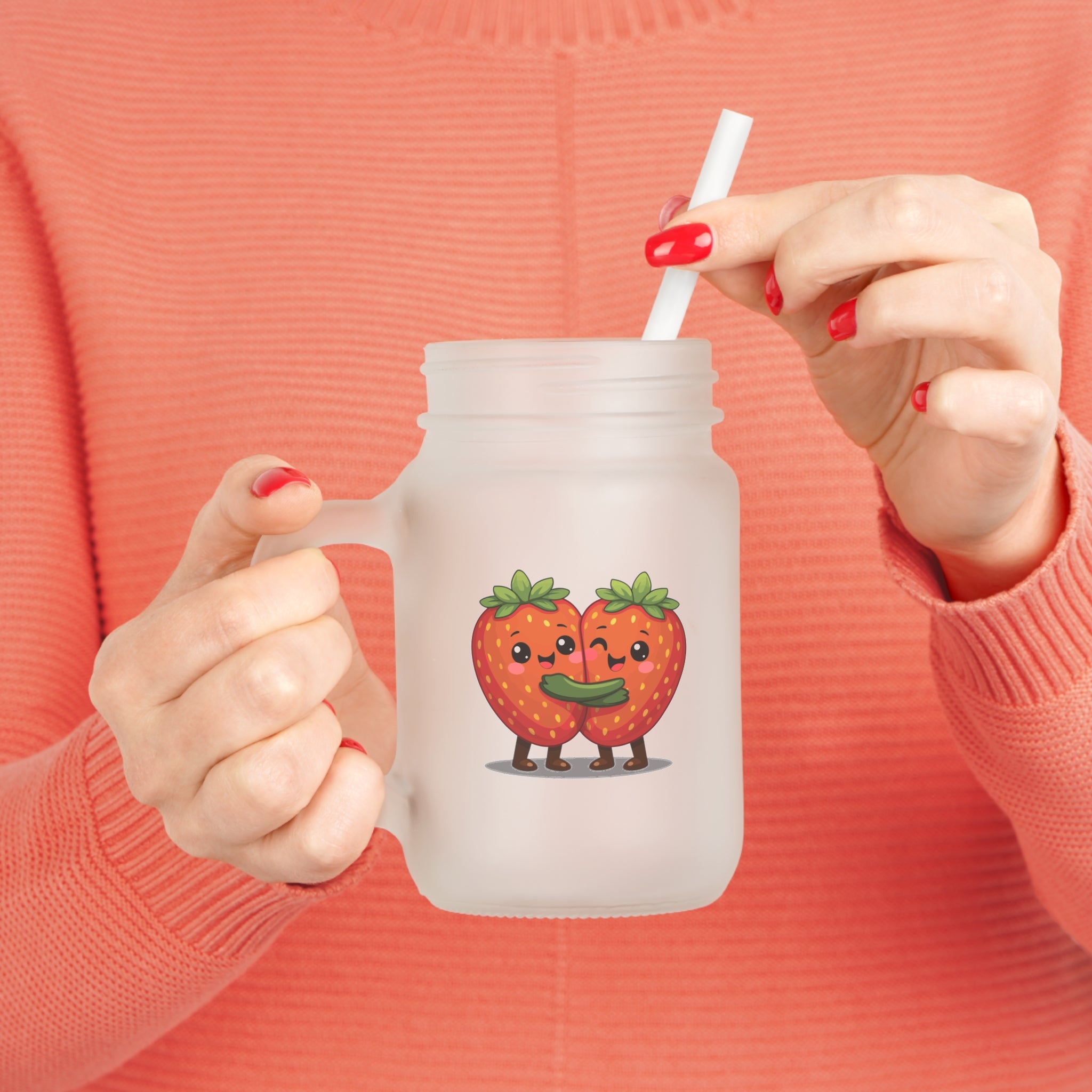 Strawberry Hug Jar