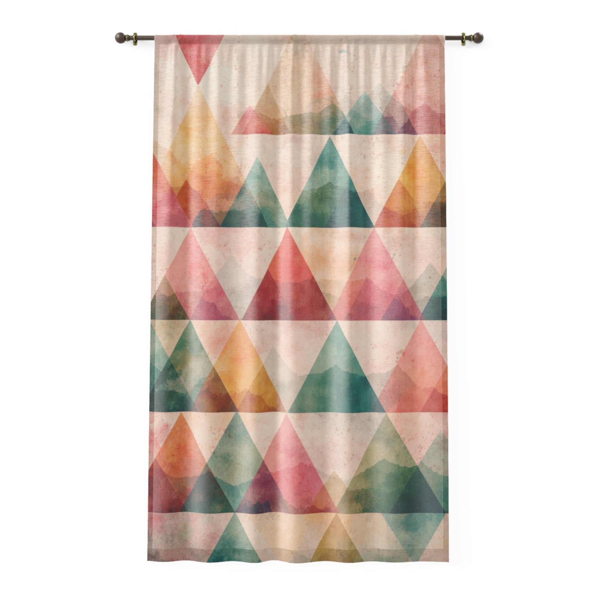 Aeris Geometry Sheer Curtain