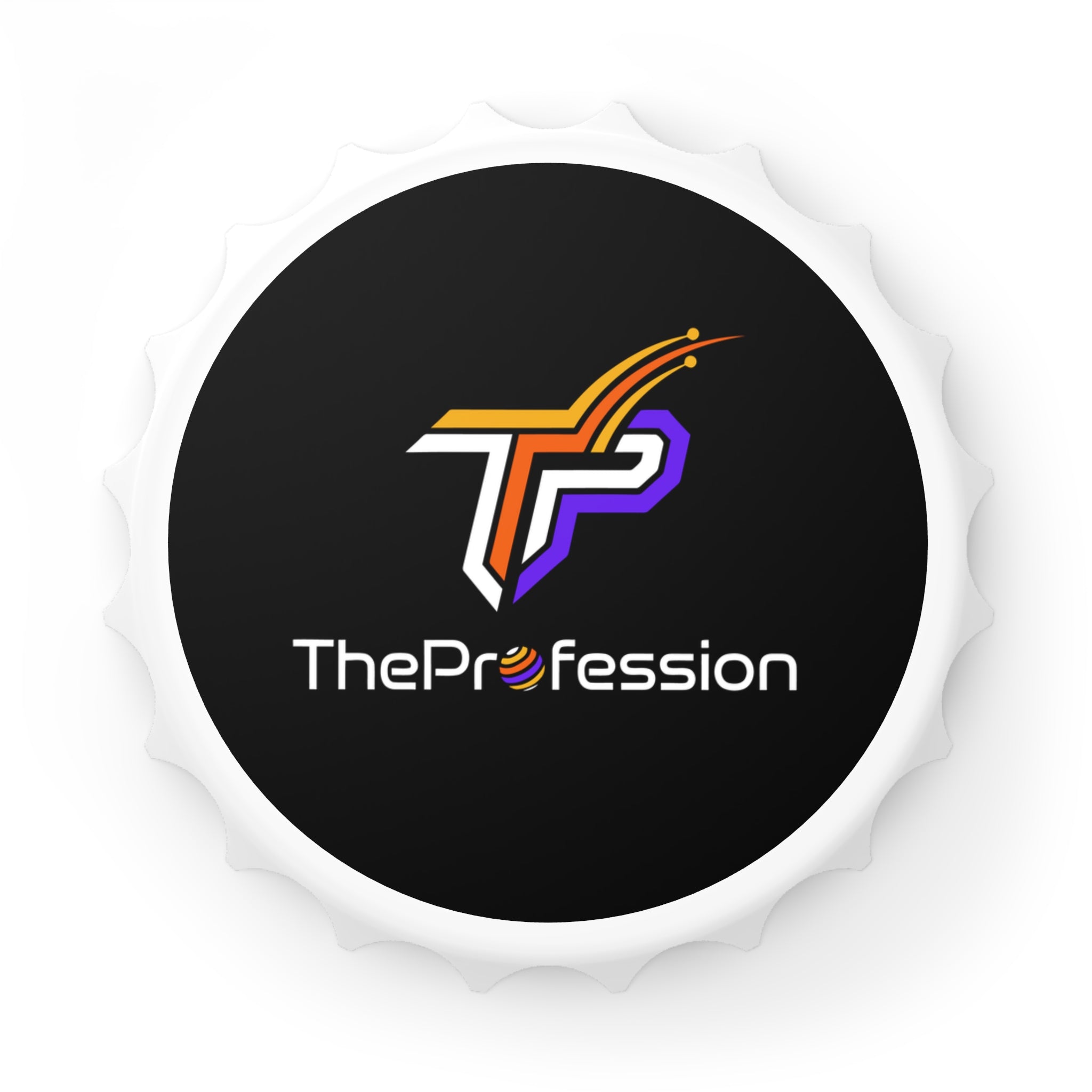 Magnetic bottle opener attached to a stainless steel refrigerator
