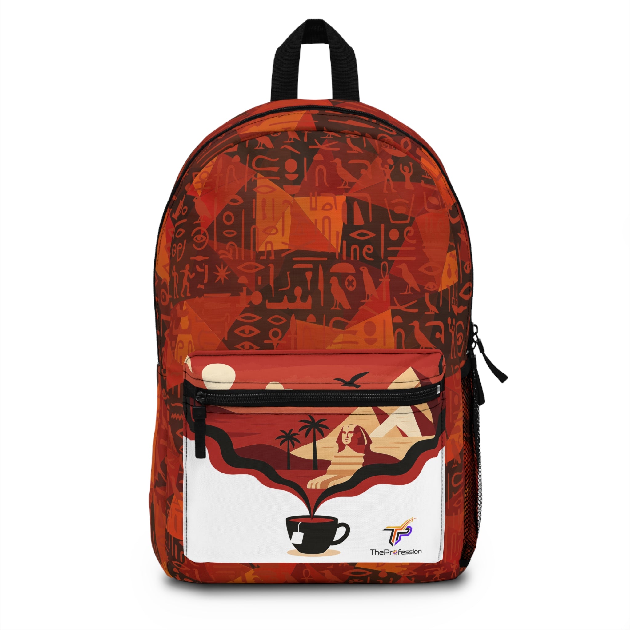 Atlas™ backpack with artistic travel-inspired illustration, modern everyday backpack
