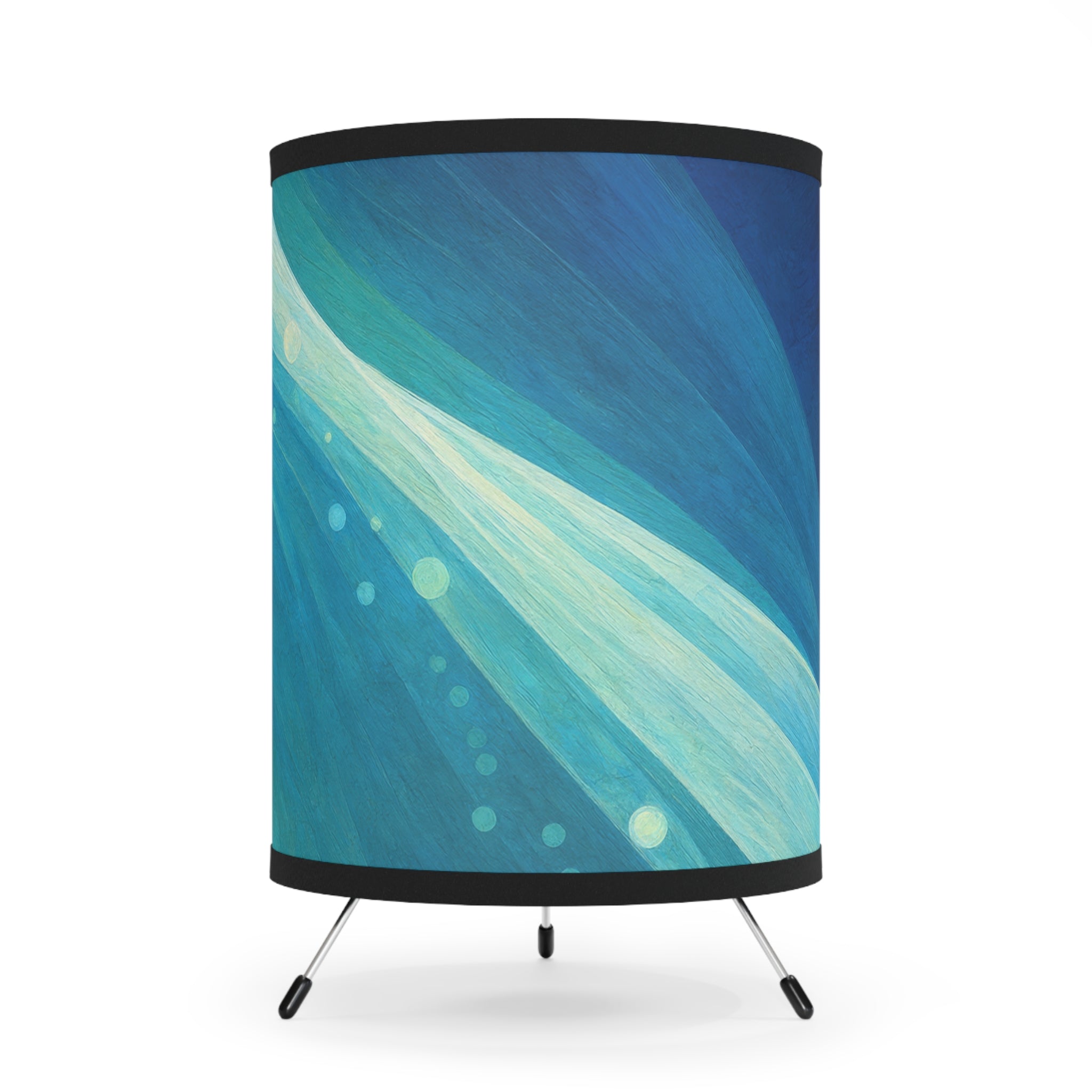 GeoGlow™ Table Lamp – modern abstract table lamp with minimalist tripod base